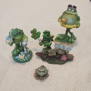 Russ Toadily Yours Frog Figurines Collection